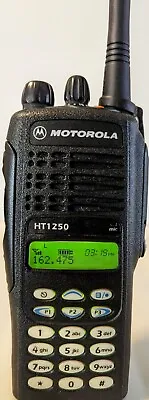 AAH25KDF9AA5AN Motorola HT1250 VHF Handie-Talkie With Battery And Charger • $180