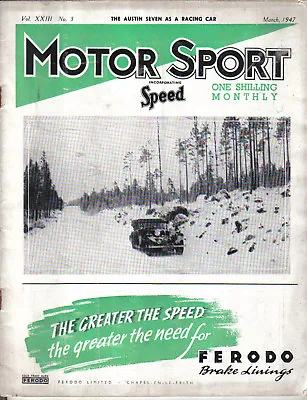 Motor Sport 03/47 Racing Austin Seven 40/50 Napier London Car Factories • £18