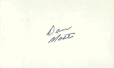 DAVE MOATES 3x5 Index Card Signed Autographed • $9.99