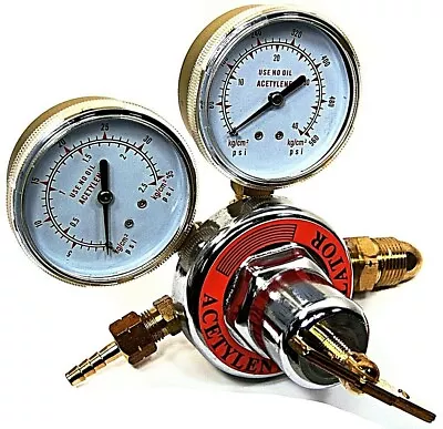 Acetylene Gas Welding Regulator Pressure Gauge Victor Type  CGA200 Solid Brass • $32.99