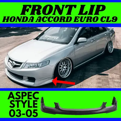 ASPEC Style Front Splitter Front Bumper Lip Chin FITS Honda Accord Euro CL9 CL7 • $275