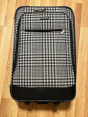 Protocol Houndstooth Luggage Rolling 23” And Tote Black And White • $56.90