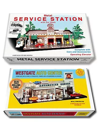 Marx  Day & Night Metal Service Station  OR  Westgate Auto Center  Play Set Box • $79.99