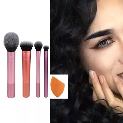 Real Techniques Makeup Brushes 4PCs Makeup Brushes 1PC Blender Sponge Set • $18.39