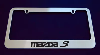 2 MAZDA 3 LICENSE PLATE FRAME CUSTOM MADE OF CHROME 2 Frames  • $15.99