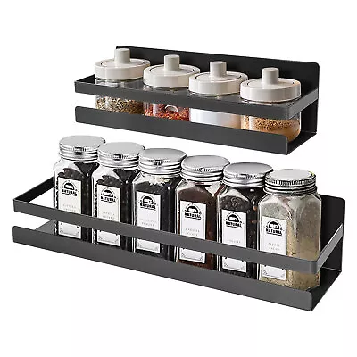 2Pack Magnetic Spice Rack Seasoning Organizers Refrigerator Shelf Fridge Storage • £14.99