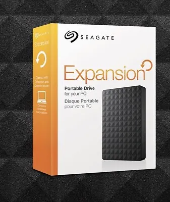 Seagate 500GB Expansion Portable External Hard Drive USB 3.0 Black 2.5 Inch • £44.99