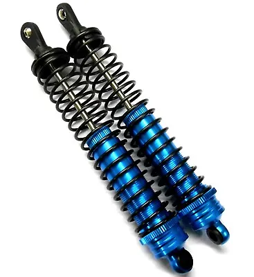 81002 1/8 Scale RC Nitro Monster Truck Shock Absorber Damper X2 130mm Light Blue • £17.23