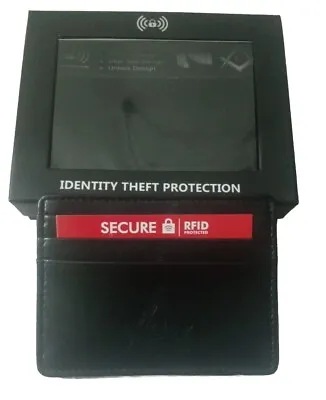 Freemason Masonic Minimalist Wallet Card Case Leather RFID  Mens Black   (47) • $19.99