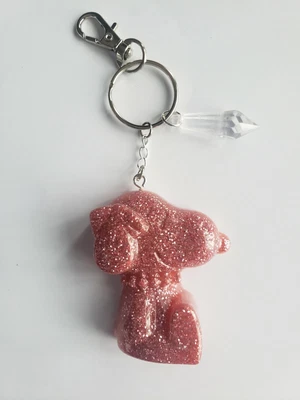 £1.99 • Buy Keyring A Gorgeous Pink Large Snoopy Sparkly Glitter Keyring Bag Charm (new)