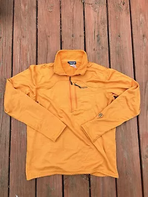 Patagonia R1 Half Zip Pullover Waffle Regulator Fleece Orange Men’s Large • $65