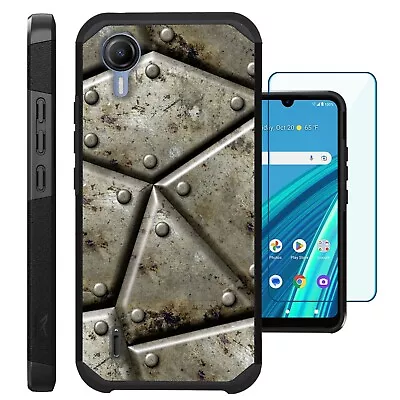 For Cricket Debut S2/AT&T Calypso 4 Phone Case+Screen Protector METAL SHELL • $16.50