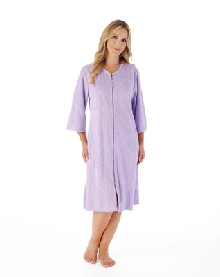 £40 • Buy Slenderella 42  Zip Front Robe - White Or Lilac - HC3311