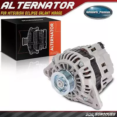 Alternator For Mitsubishi Eclipse Galant Mirage 90A 12Volt CW 5-Groove Pulley • $99.99