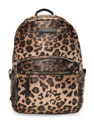 £14.89 • Buy ADRIENNE VITTADINI BROWN Leopard Cheetah Print Backpack Rucksack Gym School