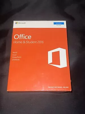 NIB Sealed Microsoft Office Home & Student 2016 For PC Windows Product Key 1 PC • $60