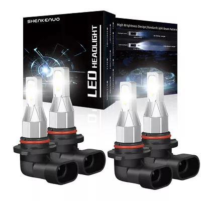 For Chevy S10 Cab Pickup 2.2L 4.3L 1994-2004 LED Headlight Hi/Lo Bulbs 9005+9006 • $20.59