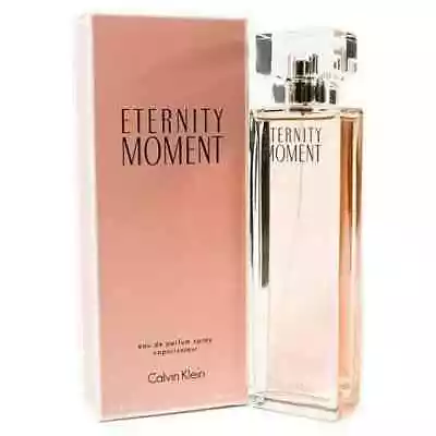 ETERNITY MOMENT By Calvin Klein 3.4 Oz Edp Perfume New In Box • $27.89