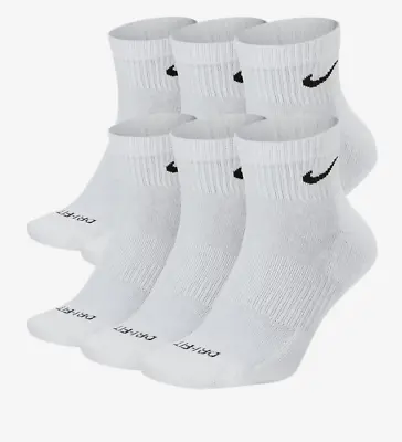 Mens NIKE Everyday Performance PLUS ANKLE Socks Pick 1 - 3 - 6 Pairs Dri Fit NEW • $44.99