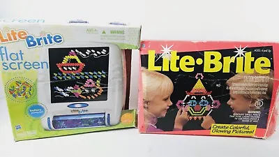 Vintage 1993 & 2010 Lite Brite Light Bright Vintage Pegs Electric Toy  • $25