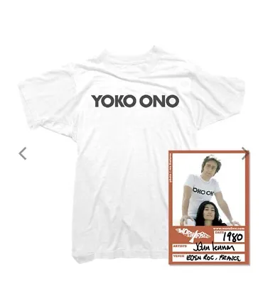 BNWT ‘Worn Free’ YOKO ONO T-SHIRT  AS WORN BY JOHN LENNON White Slim-fit Medium • £29