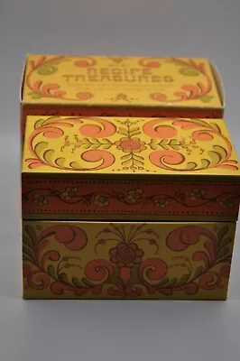 Vintage AVON Metal Tin Recipe Treasures Box NEW In Original Box • $30