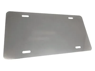 SILVER MIRROR Aluminum License Plate Blank .040 1mm Laser Cut In USA • $11.99