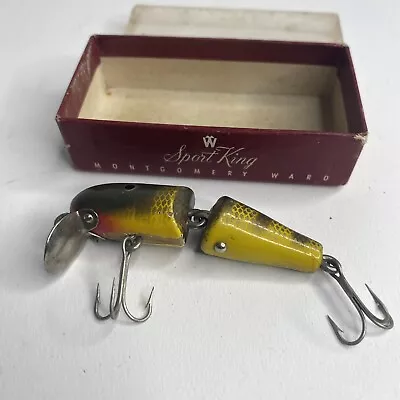 Vintage Montgomery Ward Sport King Jointed Pike Fishing Lure • $22.87