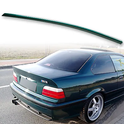 Fyralip Painted Rear Trunk Lip Spoiler For BMW E36 91-98 Coupe Boston Green 275 • $77.56