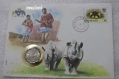 Swaziland Coin Cover Set B41 #37 • $15.70