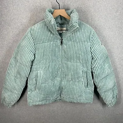 UGG Koolaburra Coat Corduroy Puffy Jacket Womens S Mint Green NWOT • $74.56