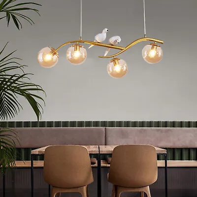 Modern Adjustable 4-Light Double-Birds Chandelier Pendant Lamp Ceiling Fixture • $96.90