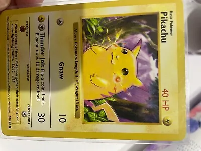 Pokemon Cards Shadowless First Edition 1995 1999 Pikachu Red Cheeks Rare  • $5500