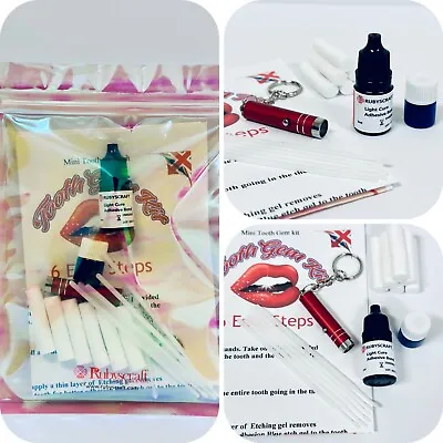 Rubyscraft® Mini Tooth Gem Kit With Tooth Gem Lead Free Swarovski® 30pcs Crystal • £18.99