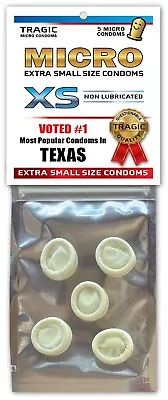 Texas SMALL MINI CONDOMS State Gag Joke Xmas Stocking Stuffer Bachelor Party • $3.99