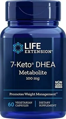 Life Extension 7-Keto® DHEA Metabolite 100 Mg 60 Capsules Exp 6/24 • $19.99