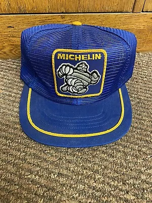 Vtg Michelin Trucker Hat Swingster Full Mesh Patch Cap Made USA Snapback-Freeshi • $29.99