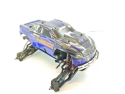 Traxxas T-Maxx 3.3 Nitro 1/8 Monster Truck Roller Slider Chassis W/ Body Used • $199.99