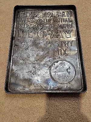 PY-O-MY Pastry Mix Free 49c Cent Cookie Sheet Baking Pan Promotional Vintage • $14.95