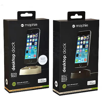  Genuine Mophie MFi Certified Dock Sync Charger Desktop IPhone X/8/7/6S/6/5S/SE • £14.99