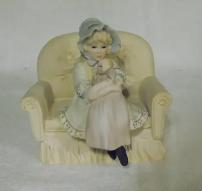 Jan Hagara Allegra In Overstuffed Chair 1990 Figurine Vintage N50002 • $30