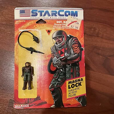 Sgt. Hack Near Complete Action Figure Vintage Starcom Original Toy Magna Lock • $30