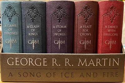 Song Of Ice And Fire (Game Of Thrones) Leather Cloth Book Set George R R Martin • $40