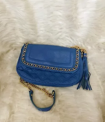 R.J. GRAZIANO Blue Quilted Stitched Cross Body Purse    BP25 • $39.25