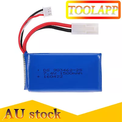 High Rate Battery For FT009 FEILUN 7.4V 1500MAH Remote Control Racing RC Boat AU • $19.99