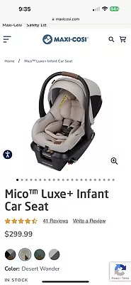 Maxi-Cosi Mico™ Luxe+ Infant Car Seat Desert Wonder • $279.95