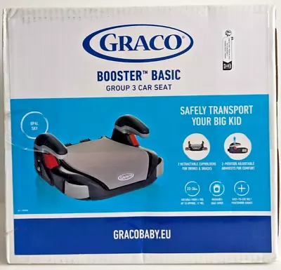 Graco Basic Booster Group 3 Car Seat Age 6 To 12 Years Opal Sky Boxed • £19.99