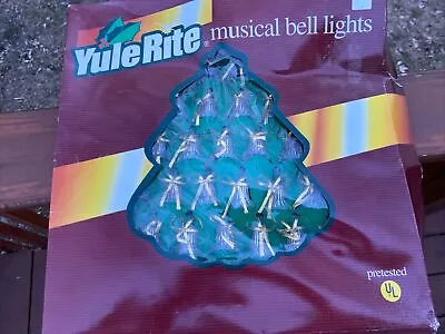 YuleRite 40 Clear Musical Christmas Bell Lights Motion Plays 25 Songs Tested • $49.95