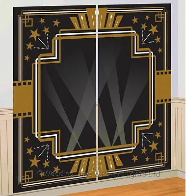 Giant Hollywood Art Deco Photo Wall Party Decoration (Over 5ft)  • £5.99