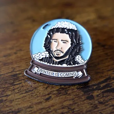 Jon Snow Game Of Thrones Winter Enamel Pin Brooch Button Gift + Free Gift Bag • £5.95